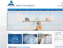 Tablet Screenshot of abbeytaxgroup.com